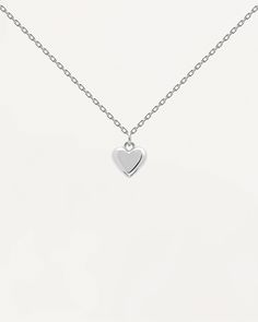 Silver 925 Necklace, 925 Sterling Silver Chain, Contemporary Jewelry, Love Words, Heart Charm, Sterling Silver Chains, Mantra, Custom Jewelry, Heart Pendant