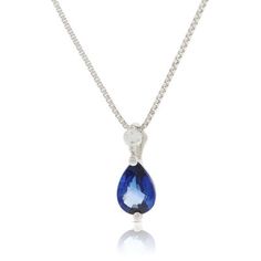 Showing Sapphire Diamond Necklace, Sapphire Diamond, Gemstone Necklace, Round Diamonds, Diamond Necklace, Pear, Sapphire, Pendant Necklace, Gemstones