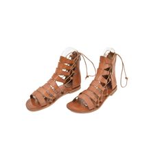 COLOR: Tan LEATHER TYPE: Vegetable Leather MATERIAL: Made from %100 leather. SOLE: Leathery IN SOLE : %100 leather. HEEL HEIGHT: 1.5 cm DESIGN: Lace-up & Zippered GENDER: Women's The FIBO Hera Tan Leather Sandal is expertly crafted with %100 leather, a zipper back closure, and an ergonomic heel design for comfort. These shoes are handcrafted and expertly stitched by skilled artisans for a unique pair of sandals. Leather Ankle Strap Lace-up Sandals With Leather Footbed, Leather Lace-up Sandals With Removable Insole, Leather Lace-up Sandals With Removable Insole And Flat Heel, Leather Lace-up Sandals With Flat Heel, Leather Lace-up Sandals With Leather Sole For Summer, Leather Lace-up Sandals With Round Toe, Leather Lace-up Sandals With Ankle Strap, Leather Lace-up Sandals With Leather Sole, Spring Brown Leather Lace-up Sandals