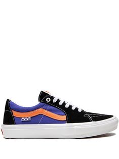 black/purple/orange calf suede side stripe detailing contrast stitching round toe front lace-up fastening logo patch at the tongue branded insole flat rubber sole These styles are supplied by a premium sneaker marketplace. Stocking only the most sought-after footwear, they source and curate some of the most hard to find sneakers from around the world. Vans Sneakers With Contrast Sole For Sports, Vans Sporty Skate Shoes With Contrast Sole, Sporty Vans Custom Sneakers With Rubber Sole, Sporty Vans Skate Shoes With Contrast Sole, Sporty Custom Vans Sneakers With Rubber Sole, Sporty Vans Sneakers With Contrast Sole, Casual Low-top Sneakers With Contrast Stitching, Vans Sporty Custom Sneakers With Contrast Sole, Vans Sporty Low-top Skate Shoes