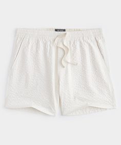 An off-duty essential that combines the polish of a dress short with the comfort of athletic wear. With pull-on styling and a softly tailored shape, this is your all-day, everyday summer short. The fabric is a unique, textured seersucker with a tonal stripe that gives it a chic, modern look. In other words, perfect for making an easy impact on hot summer days — especially when your agenda includes the 3Bs (biking, beach and BBQ). 74% Cotton, 24% Polyester, 2% Spandex 5” Inseam (Also Available in