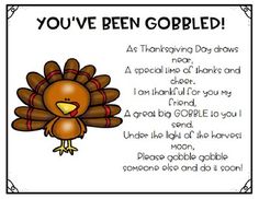 a thanksgiving poem with a turkey on it