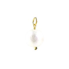 I found this at #moonandlola! - Cotton Pearl Charm Round Pearl Charm Pendant For Gifts, Round Pearl Charm Pendant As Gift, Pearl Jewelry With Round Bead Charms, Elegant Pearl Charm For Everyday, Elegant Pearl Charm, Elegant Everyday Pendant Charms, Elegant Everyday Pearl Charm, Elegant White Charms For Everyday, Elegant Silver Pearl Charm