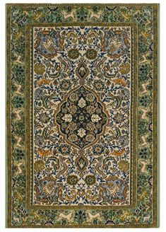 Mid 20th Century Persian Tabriz Rug with Silk Highlights 3'6" x 5' - 106 x 152. Rugs Wallpaper, Persian Rug Wallpaper Laptop, Persian Rug Wallpaper Iphone, Persian Carpet Wallpaper, Rug Wallpaper, Persian Rug Wallpaper, Green Persian Rug, Persian Carpets, Persian Rugs