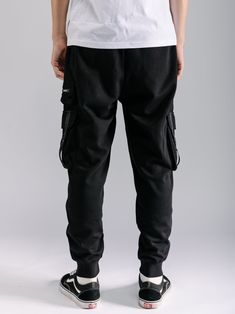 These Cargo Joggers are the perfect combination of practicality and comfort. With multiple pockets in a tactical style, you can easily store all your essentials while on the go. The soft fabric ensures all-day comfort, making these joggers a must-have for any outdoor enthusiast or busy individual. Machine wash cold, Tumble dry low, Wash with like colors, Do not bleach. Imported B4KP66 Size Chart Size XS S M L XL XXL Waist (inches) 25.5 - 27.5 27.5 - 29.5 29.5 - 31.5 31.5 - 33.5 33.5 - 35.5 35.5 Techwear Joggers With Side Pockets For Jogging, Casual Joggers With Functional Pockets For Jogging, Urban Style Cargo Pants For Jogging, Casual Jogging Pants With Functional Pockets, Casual Jogging Bottoms With Functional Pockets, Functional Streetwear Cargo Pants With Multiple Pockets, Techwear Cotton Sweatpants With Multiple Pockets, Urban Pants With Multiple Pockets For Outdoor Activities, Functional Cargo Pants With Multiple Pockets For Streetwear