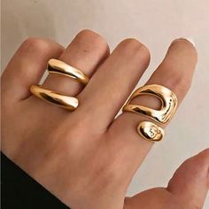 Bundle 3 Items For $30 Items Must Be Under $20 Material: Zinc Alloy Adjustable Ring Size Top Rated Seller Quick Shipper Open To Offers 1800+ Listings Sold Silver Wrap Ring, Rhinestone Choker, Geometric Ring, Gold Geometric, Domed Ring, Silver Band Ring, Elegant Ring, Wrap Rings, Simple Jewelry