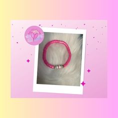 Hot Pink Clay Beaded Stretch BraceletPink tiful of LOVE Pink Gnome, Jewelry Everyday, Creative Memories Scrapbooking, White Beard, Pink Box, Pink Clay, Special Girl, Creative Memories, Beaded Stretch Bracelet