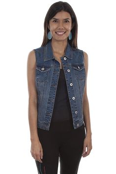 Here's a new twist on this classic denim vest!. This denim western fashion vest an open braided tie center back with grommets. The  denim vest has the traditional button front and two flap chest pockets with button closures.74% cotton, 25% polyester, and 1% spandex. Machine wash cold and tumble dry low. Western Jeans, Short Blouses, Cowgirl Chic, Jean Vest, Denim And Lace, Vest Fashion, Lace Back, Western Outfits, Retro Outfits