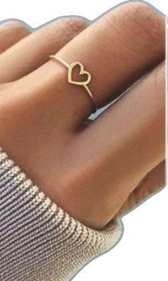 Cute Heart Ring For Gift, Cute Gold Heart Ring For Valentine's Day, Gold Heart Ring For Valentine's Day, Cute Gold Rings For Valentine's Day, Adjustable Heart Ring For Mother's Day, Cute Heart Ring For Valentine's Day, Cute Gold Heart Promise Ring, Cute Heart-shaped Valentine's Day Rings, Cute Heart-shaped Rings For Valentine's Day