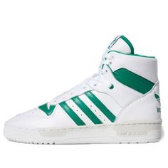 adidas Rivalry Hi 'Smoke Green' EE4972 (SNKR/High Top) Casual High-top Sneakers For Sports Events, Green Adidas High-top Sneakers, Adidas Green High-top Sneakers With Logo, Green Adidas High-top Sneakers With Logo, Throwback High-top Sneakers For Sports, Casual Sneakers With Laces For Sports Events, Casual Mid-top Sneakers For Sports Events, Adidas Green High-top Sporty Sneakers, Green High-top Adidas Sneakers