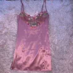 Size Small Never Worn Coquette Summer Party Slip Dress, Coquette Slip Dress For Spring Party, Spring Night Sheer Slip Dress, Sheer Night Slip Dress For Spring, Sheer Fitted Coquette Slip Dress, Sheer Slip Dress For Spring Night, Satin Coquette Slip Dress For Party, Sheer Fitted Sleepwear For Spring, Fitted Sheer Sleepwear For Spring