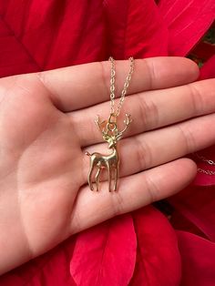 Deer pendant  attached to hypoallergenic hardware. Deer Necklace For Men, Deer Pendant, Deer Necklace, Pendant Necklaces, Favorite Jewelry, Necklace Etsy, Jewelry Necklace Pendant, Deer, Beauty Book