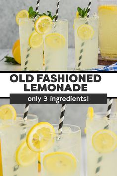 old fashioned lemonade is the only 3 ingredients