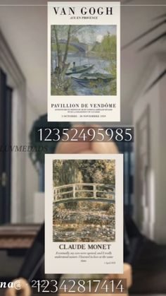 the front cover of van gogh's catalogue, featuring an image of a bridge over water