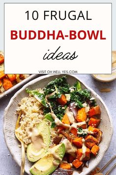 a plate filled with rice and vegetables on top of a table next to utensils