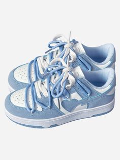 TALISHKO - Haze Blue Love Breathable Board Shoes - streetwear fashion - talishko.com 90s Platform Shoes, Hip Hop Fashion 90s, Women Cargo Pants, Baby Tees Y2k, Skater Style, Fresh Outfits, Streetwear Aesthetic, Stylish Boots, Women Cargos