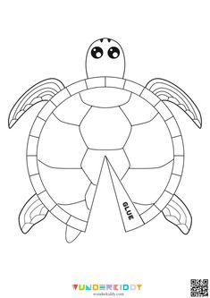 a drawing of a turtle with the word sea life on it's chest and head