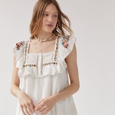 Rent Embroidered Tunic Dress from Nuuly. Pick 6 for $98/month. Free shipping + returns. Dresses With Embroidery, Night Clothes, Bo Ho, Gown Ideas, Tunic Dresses, Embroidered Tunic Dress, Urban Dresses, Embroidered Tunic, Tunic Dress