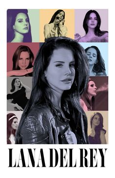 the poster for lana del rey's upcoming album, which features photos of her