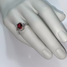 New In Box Swarovski Crystal Ruby Ring In 925 Silver Mount. Includes Black Velvet Presentation Box. Multiple Sizes Available. Aura Red, Ruby Cocktail, Original Jewelry, Ruby Ring, Ring Silver, Cocktail Ring, Womens Jewelry Rings, Cocktail Rings, Black Velvet