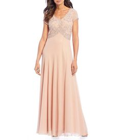 Women's Formal Dresses & Evening Gowns | Dillard's Elegant Sleeveless Gala Dress For Mother Of The Bride, Elegant Sleeveless Gala Mother Of The Bride Dress, Elegant Sleeveless Mother Of The Bride Dress For Gala, Embellished Mother Of The Bride Dress With Fitted Bodice, Elegant Gown For Mother Of The Bride, Formal Feminine Evening Dress With Lined Bodice, Feminine Evening Dress For Gala, Feminine Floor-length Evening Dress For Formal Occasions, Formal Feminine Floor-length Evening Dress