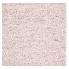 a pink rug with white lines on it