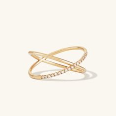 Inspired by the endearing signoff, the XO edition celebrates affection between friends, lovers, mothers and daughters, or, best of all, yourself. One of four pieces, the Pavé Diamond X Ring is handcrafted in 14k solid gold and set with responsibly sourced single cut pavé diamonds featuring a gentle overlap of the X. X Ring, Solitaire Rings, Wedding Party Jewelry, Gold Cross, Moissanite Diamonds, Jewelry Party, Pave Diamonds, Statement Ring, Ring Verlobung