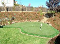 This could be your yard.  All it takes is a visit to our superstore.  We'll set you up with everything you'd need and with  a little of our guidance and installation tips you can take your short game to another level! Golf Green, Golf Tips For Beginners, True Homes, Mini Golf, Paint Colors For Living Room, Golf Tips