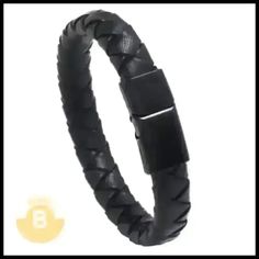 Manolo Braided Leather Bracelet (Narrow) - BERML BY DESIGN JEWELRY FOR MEN Modern Leather Braided Bracelet For Everyday, Classic Black Braided Bracelet, Classic Black Bracelet With Wrist Strap, Classic Black Bracelets With Wrist Strap, Classic Braided Leather Bracelets, Everyday Braided Leather Bracelets, Modern Leather Braided Bracelets, Elegant Braided Leather Bracelets, Black Leather Casual Wristband