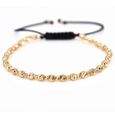 14K Solid Gold Bead Bracelet, Gold Ball Bracelet, Diamond Cut Bracelet, Gold Italian Bracelet, Real Gold Bracelet, Perfect Gift for Him ✨Expertly handmade, this elegant bracelet showcases a total of 57 finely crafted beads in 14K gold, featuring 30 beads at 2.5 mm and 27 beads at 4 mm, arranged in an alternating pattern, all on a highly flexible adjustable cord. The total gold weight is 3.87 grams. The intricate arrangement of varying bead sizes adds a textured and refined look, enhancing the br Adjustable Gold Beads Bracelet, Elegant Gold Friendship Bracelets With Gold Beads, Elegant Gold Friendship Bracelets With Spacer Beads, Adjustable Jubilee Bracelet With Round Beads, Adjustable Gold Friendship Bracelets With Spacer Beads, Round Spacer Beads Bracelets For Jewelry Making, Spacer Beads Bracelets For Jewelry Making, Elegant Adjustable Braided Bracelets With Round Beads, Elegant Hand-strung Friendship Bracelets With Round Beads