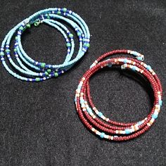 Memory Wire, Seed Beaded, Two Colors To Choose From, Sold Separately, One Size, Adjustable, Nwot, See Pictures For Full Description Casual Blue Beaded Bracelets For Festivals, Adjustable Hand Wrapped Blue Beads, Memory Wire Bracelet, Stretchy Bracelets, Memory Wire, Wire Bracelet, Jewelry Handmade, See Picture, Handmade Bracelets