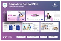 Education School Plan Keynote KEY Incl. education & school - Envato