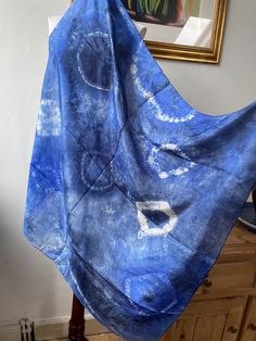 This is a gorgeous, light as air, 100% silk scarf in a wonderful rich blue with completely unique tie dye patterns. In great vintage condition. All items listed in Attic 1 Shop are vintage and pre-owned/pre-worn unless explicitly stated in the listing. Please be aware that this means items are not in brand new condition and you must read item descriptions thoroughly to ensure you are happy with the item before purchasing. Vintage clothing may not be labelled with a size or the size on the label Hippie Scarf, Silk Scarf Tying, Dye Patterns, Blue Silk Scarf, Scarf Summer, Scarf Square, Scarf Tie, Scarf Head, Summer Scarf