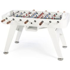 a foosball table is shown on a white background