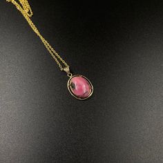 Rhodonite natural stone pendant antique Item condition: used but in good condition. Signs of use present. You get the necklace as a gift. See pictures and video (the pictures are part of the description). ** H x W: approx. 2.77 x 1.6 cm. ** Weight with chain: approx. 4.4 grams. ** Material: gold-plated steel, rhodonite natural stone. ** Hallmark: Only chain stamped with Korea. Here every piece of jewelry is unique, something special because it carries a story within it. I have many other fantastic listings of both antique and modern jewelry posted in my Etsy shop, so please check out my other listings. I ship all items in individually wrapped gift boxes. SMALL BUSINESSES: All prices stated are total prices (plus shipping costs if applicable). Due to small business status in accordance with Jewelry Post, Antique Items, Stone Pendants, Modern Jewelry, Gemstone Pendant, Natural Stones, Etsy Shop, Pendant Necklace, Chain