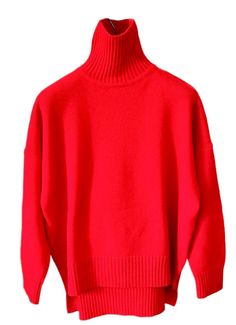 Como Turtleneck Sweater Red Wool & Cashmere - Selleria Veneta Classic Sweater, Red Wool, Winter Day, Cold Winter, Red Sweaters, Turtleneck Sweater, Long Sleeve Sweater, Cashmere, In Italy