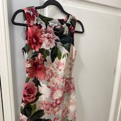 Beautiful Dress Only Used Once. Calvin Klein Sleeveless Floral Print Dress, Calvin Klein Dresses, Calvin Klein Dress, Womens Calvin Klein, Pink Gray, Beautiful Dress, Pink Grey, Calvin Klein, Beautiful Dresses