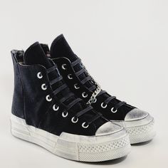 Converse Chuck 70 Plus Hi High Top Punk Rock Black / Egret / Black Canvas Women's Platform Sneakers / Boots A07678c Nwt Brand: Converse Model: Chuck 70 Plus Hi Style Code: A07678c Color: Black / Egret / Black Gender: Unisex, Listed As Women's Shoes. Size Guide: Us Women's 8 / Us Men's 6 / Uk 6 / Eur 39 / Cm 24.5 Counter Culture Bold. Edgy. The Right Amount Of Loud. The Premium Chuck 70 Plus Channels Punk Culture With A Hardware-Focused Design. A Silver Chain Accessory Adds A Unique Twist To A Cl Black Urban High-top Platform Sneakers, Edgy High-top Sneakers With Vulcanized Sole For Streetwear, Converse Sneakers For Fall Streetwear, Black Punk Sneakers For Streetwear, Edgy Leather High-top Sneakers, Punk High-top Sneakers With Round Toe For Streetwear, Edgy Leather High-top Sneakers With Studded Outsoles, Alternative Black Sneakers For Streetwear, Black Converse Sneakers For Fall