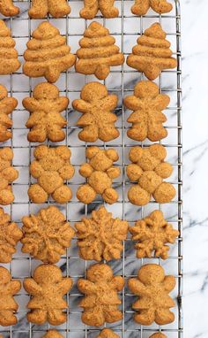 some cookies are cooling on a wire rack