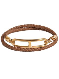 Gender: Women Brand: HERMES Product Name: Roulis Double Tour Leather Bracelet Gold Brown Bags Alora Code: 80407711 Color: brown Composition: Calfskin Leather Origin: France Features: Braid bracelet Designer Style ID H071727F 37 Luxury Gold Leather Bracelet Adjustable, Luxury Brown Leather Bracelet, Elegant Style, Elegant Leather Bracelet With Gold-tone Hardware, Adjustable Hand-strung Brown Leather Bracelet, Braid Bracelet, Luxury Leather Bracelet With Gold-tone Hardware, Brown Bags, Designer Style, Timeless Handbag