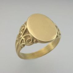 Oval Scroll Signet Ring 1524 11mm x 14mm top: Sizes 4-8 http://www.custom-signet-rings.com/ Please email with any questions. Luxury Heirloom Signet Ring With Prong Setting, Luxury Hallmarked Open Engraved Ring, Oval Engraved Ring With Classic Design, Oval Engraved Ring With Classic Design For Formal Occasions, Gold Oval Engraved Ring With Classic Design, Formal Oval Engraved Ring With Classic Design, Gold Oval Engraved Ring With Polished Finish, Classic Engraved Oval Cabochon Ring With Polished Finish, Gold Oval Ring With Polished Finish