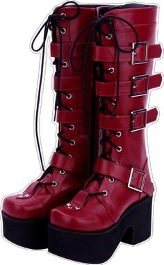 Platform Boots Long, Platform Boots Knee High, Punk Platform Boots, Goth Cosplay, Platform Boots Chunky, Cosplay Boots, Buy Boots, Punk Boots, Japanese Harajuku