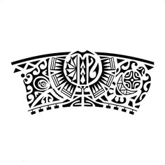 a black and white drawing of an ornamental design on a white background with the word's initials