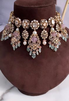 Polki Bridal Jewellery, Marriage Jewellery Set, Jadau Jewellery, Bridal Necklace Designs