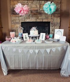 the table is set up for a party