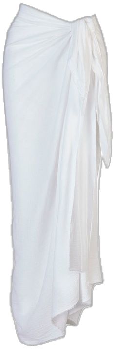 White Summer Sarong For Beach Party, Cotton Beach Party Cover-up, Casual White Sarong For Beach Season, White Wrap Sarong For Spring, White Beachy Sarong For Spring, Beachy Cotton Cover-up For Beach Party, Cotton Summer Cover-up For Beach Season, White Wrap Cover-up For Beach Party, White Casual Sarong For Vacation