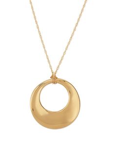 Bloomingdale's Graduate Circle Pendant Necklace in 14K Yellow Gold, 18" - 100% Exclusive Jewelry & Accessories - Bloomingdale's Classic Gold Necklace With Large Pendant, Classic Necklace With Shiny Finish For Anniversary, Classic Gold Necklaces With Large Pendant, Fine Jewelry Yellow Gold Necklaces With Shiny Finish, Classic Necklaces With Shiny Finish For Anniversary, Classic Yellow Gold Necklace With Shiny Finish, Classic Gold Necklace With Shiny Finish, Classic Shiny Finish Necklace For Anniversary, Classic Large Pendant Necklace For Anniversary