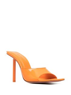 Mule Heel, Amina Muaddi, Leather Mules, Heel Sandals, Stiletto Heel, Mule, Heeled Mules, Calf Leather, Stiletto Heels