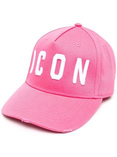 When the sun comes out, so will DSQUARED2's baseball cap. Think pink. Featuring an adjustable fastening, an embroidered logo to the rear, eyelets and a straight peak. | DSQUARED2 Logo-Embroidered Baseball Cap Think Pink, Embroidered Caps, Embroidered Baseball Caps, Cotton Hat, Pink Hat, Cloche Hat, Pink Cotton, Logo Embroidered, Hat Fashion