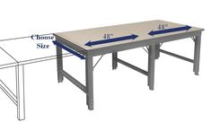 the height of a table is shown with measurements for each piece and how to measure it